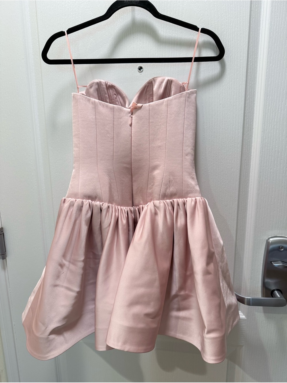 Helsi Emma Strapless Mini Dress Blush Pink size XS Preloved - Picture 6 of 9